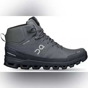 On Cloudrock 2 Waterproof Men's Hiking Boots Black/Eclipse size 12